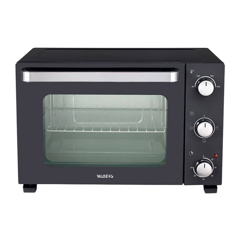 Mini four électrique - Noir - 9L - 1000W - Gril et cuisson