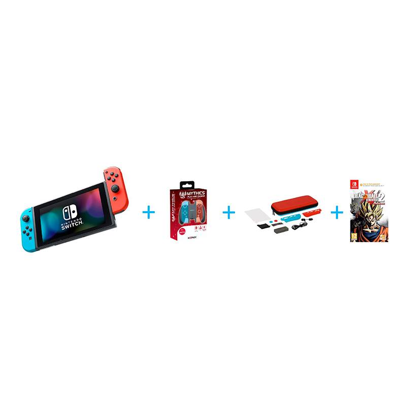 Console Nintendo Switch Neon + 1 Jeu + 2 Accessoires