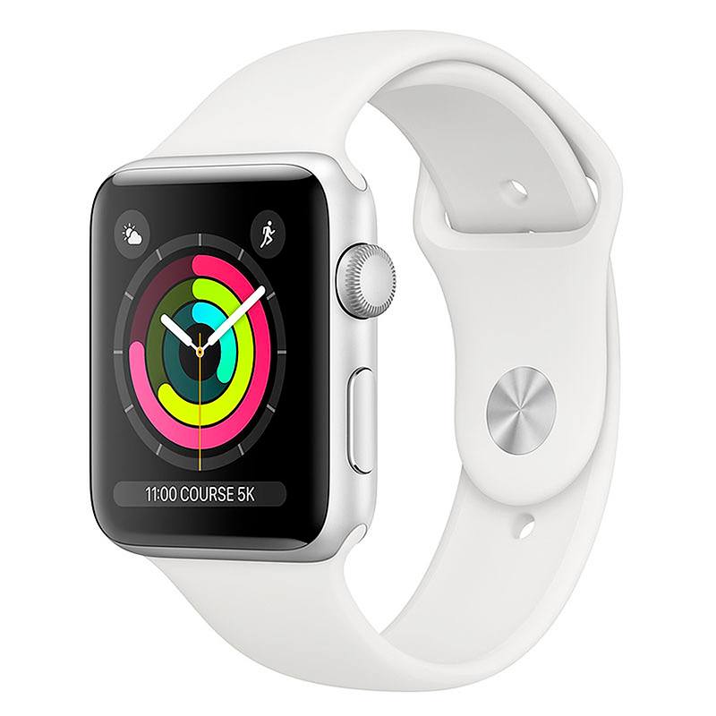 Montre Connectee Apple Watch Series 3 42mm Argent Reconditionnee Grade A+
