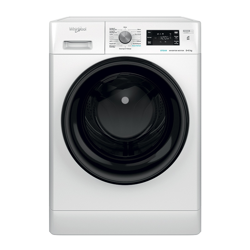 Lave linge Sechant 8 Kg 6 Kg Whirlpool Effwdb 864349 Bv Fr