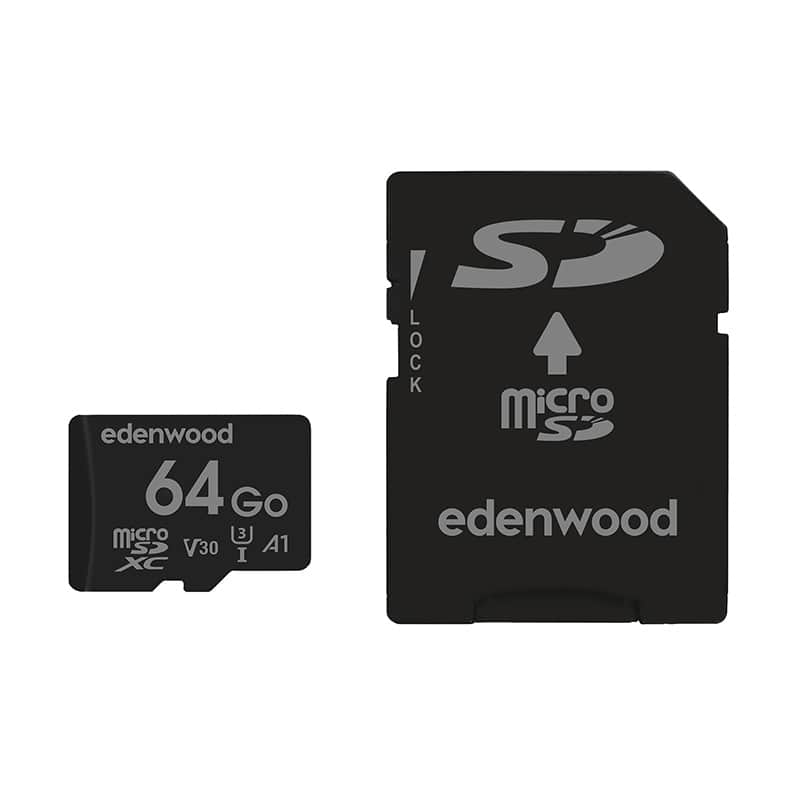 Carte Micro Sd Edenwood 64 Go Adaptateur
