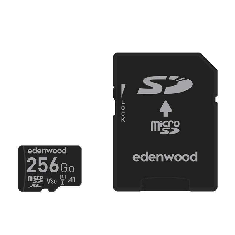 Carte Micro Sd Edenwood 256go Adaptateur