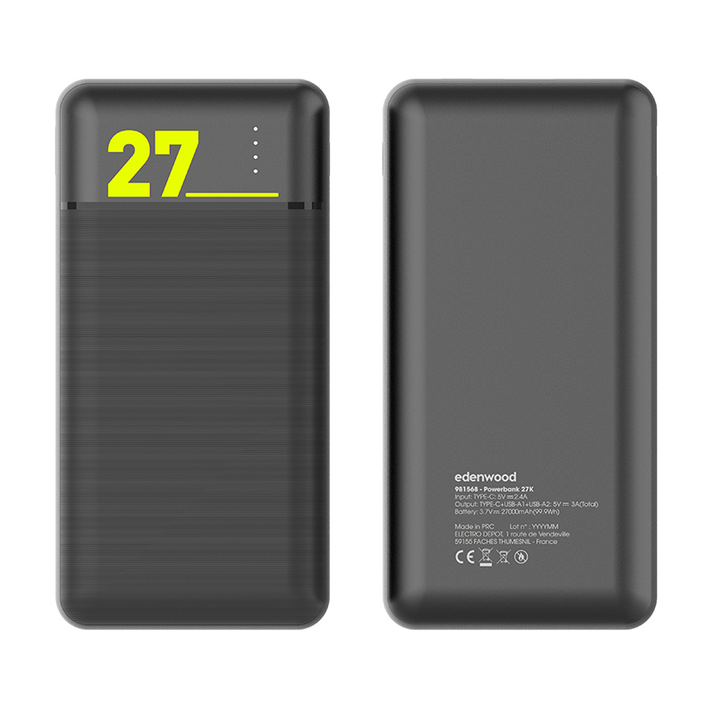 Batterie Externe Universelle 27000 Mah Edenwood