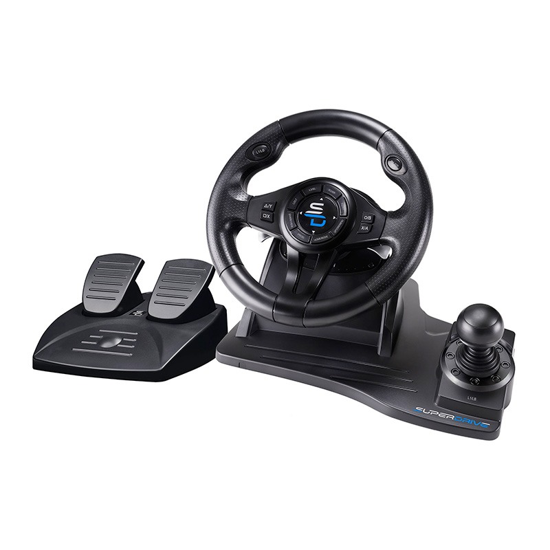 Subsonic GS850-X Noir USB Volant + pédales PlayStation 4, Xbox One