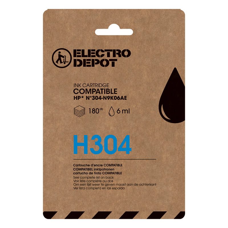 Cartouche Dencre Electro Depot Compatible Hp 304 Noir