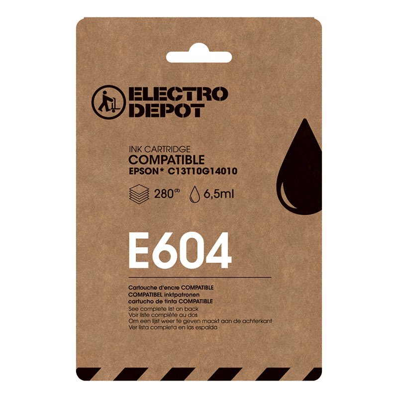 Cartouche Dencre Electro Depot Compatible Epson E604 Noir