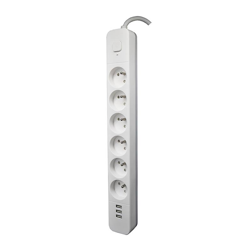 Multiprise Quarx 6 Prises + 3Xusb