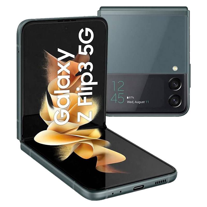 Smartphone Samsung Galaxy Flip 3 5g 128 Go Vert Reconditionne Grade A+