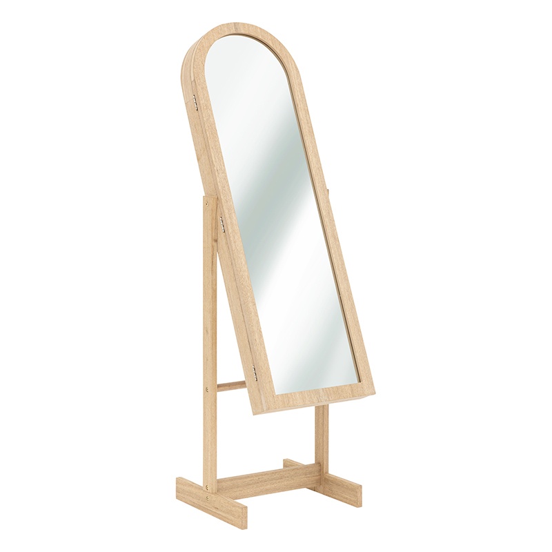 Electrodepot Armoire À Bijoux Bois Naturel Hauteur 145 Cm