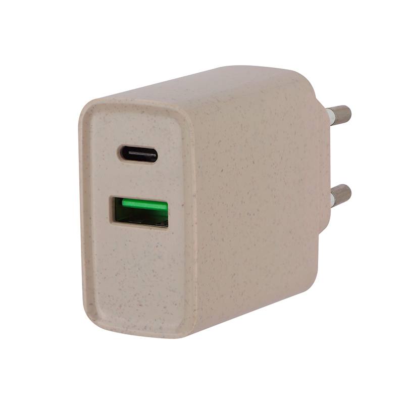 Chargeur Secteur 20w Eco 2 Ports Usb C Et Usb A