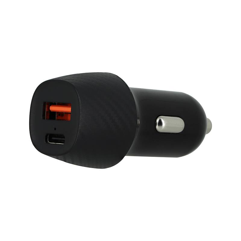Chargeur Allume Cigare 51w Edenwood Usb A Et Usb C Noir