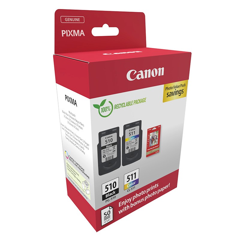 Multipack Canon Pg510/Cl511 Pvp Alarme
