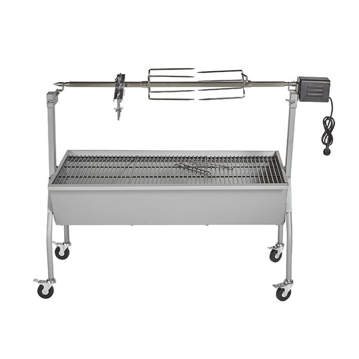 Barbecue Charbon SILVER STYLE Tournebroche XXL Electro D p t Barbecue Charbon SILVER STYLE Tournebroche XXL Electro D p t