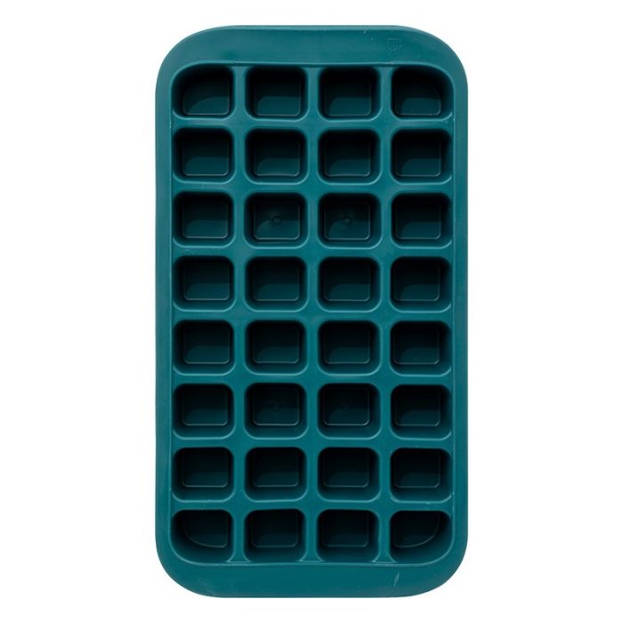 Moule à Glaçon Silicone 32 Glaçons Carrés Avec Bac de Réserve