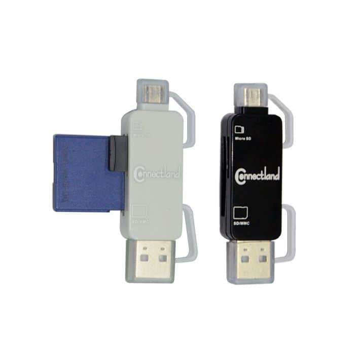 Lecteur Carte SD USB, 4 en 1 Adaptateur USB avec Lecteur de Carte