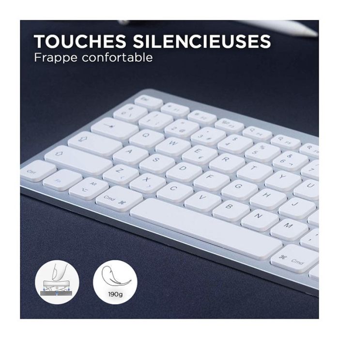 BLUESTORK KB MINI MAC - Clavier - sans fil - Bluetooth 3.0 - Français -  Clavier - Achat & prix