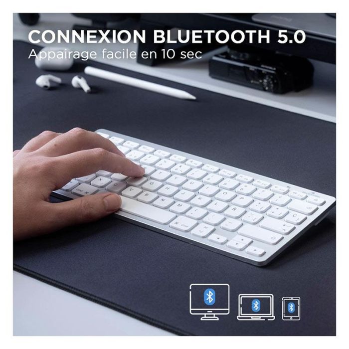 Clavier silencieux BLUESTORK Bluetooth iMac PC Tablette iPad TV - Electro  Dépôt