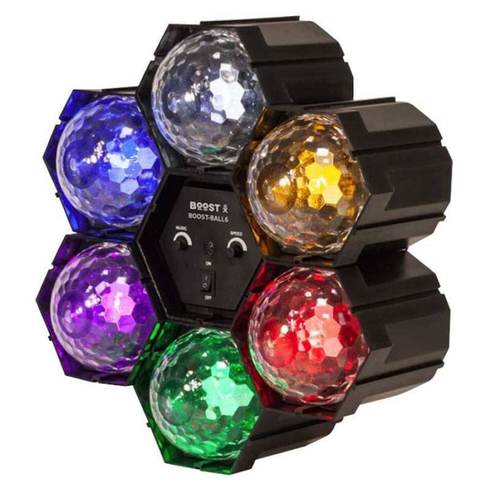 Kit 3 Mini Effets Lumineux LED Ibiza LIGHTY-PARTY - Boule Facettes, Disco Ball, Gyrophare