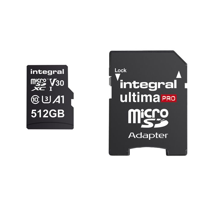 Carte Micro SD 512 go INTEGRAL C10 V30 100 Electro D p t Carte Micro SD 512 go INTEGRAL C10 V30 100 Electro D p t