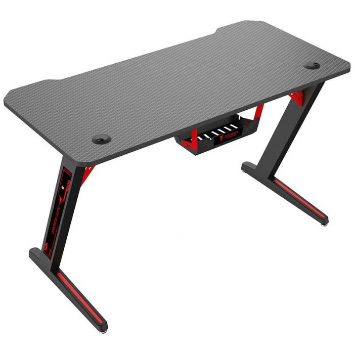 Bureau Gaming Berserker B120 Noir Et Rouge Electro Depot