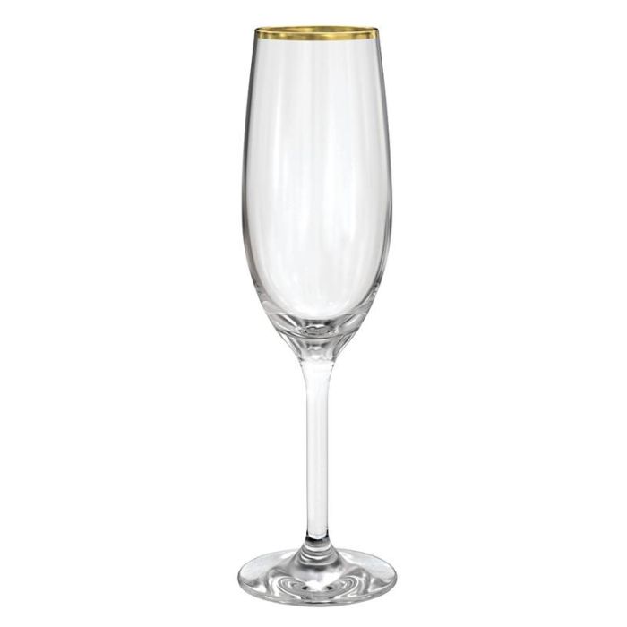 Flûtes champagne 21cl filet doré Electro Dépôt