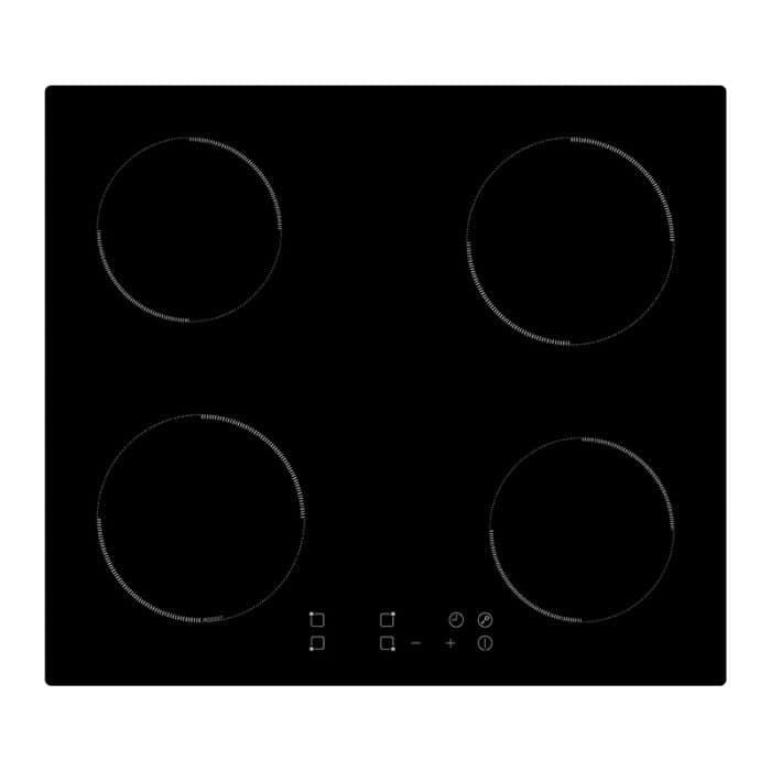 Table de cuisson mixte Classica 65cm 2 foyers gaz + 2 induction