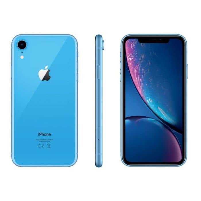 APPLE iPhone XR 64Go bleu Reconditionné grade éco + coque - Electro Dépôt