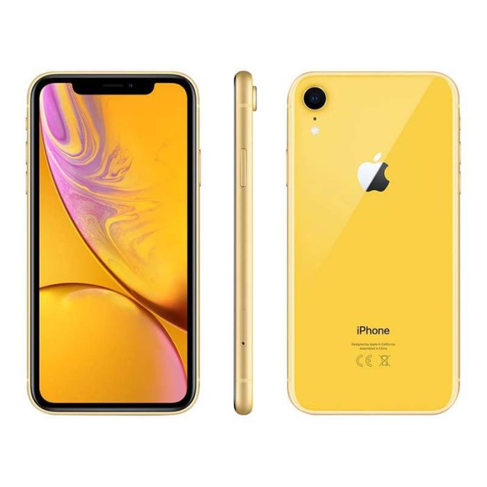 APPLE iPhone XR 64Go jaune Reconditionné grade éco + coque - Electro Dépôt