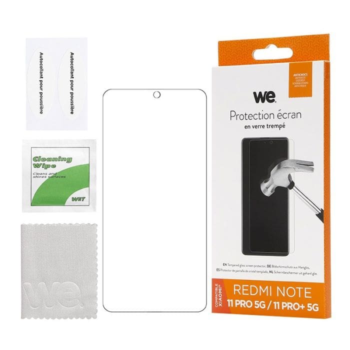 Acheter Protecteur en verre trempé Xiaomi Redmi Note 11 Pro / Note 11 Pro  5G - PowerPlanetOline