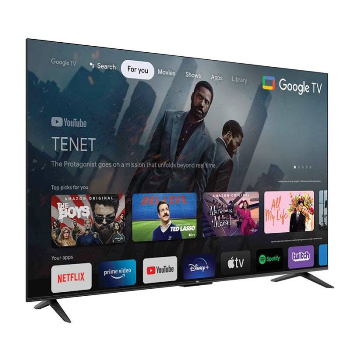 TV UHD 4K 65" TCL 65P631 Google TV Electro Dépôt
