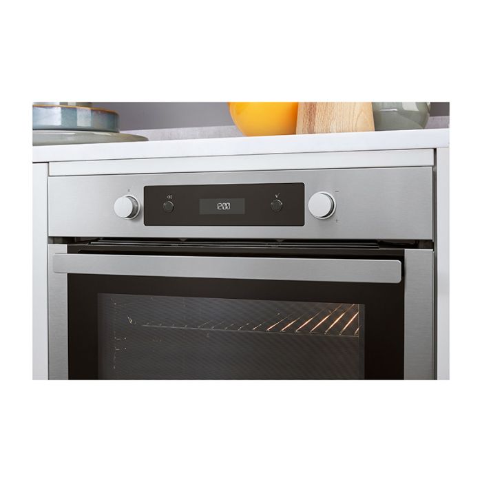 Four Encastrable Amica ABE 9430 E - Chaleur Tournante, Nettoyage Vapeur, Acier Inoxydable, Minuteur - XXL