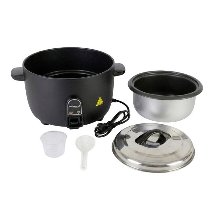 Cuiseur à Riz Kitchencook Japan 1,8L 700W - Avec Panier Vapeur, Couvercle Verre Et Maintien Au Chaud Automatique