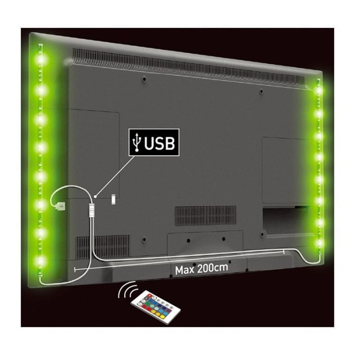 Ruban LED EDENWOOD 2x 50cm avec 32LED USB - Electro Dépôt