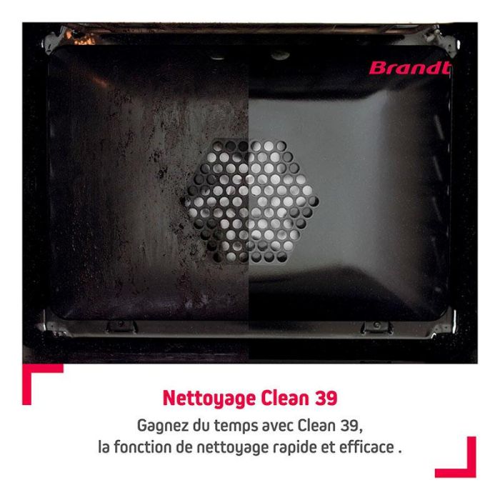Four Brandt Chaleur Tournante 21L 1380W - Modèle FC215MW (Neuf)