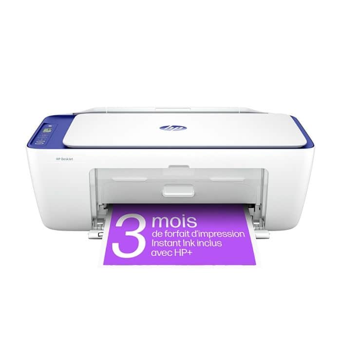 Imprimante HP DeskJet 2821e multifonction et jet d'encre couleur Copie Scan  - 6 mois d' Instant ink inclus avec HP+ - Electro Dépôt