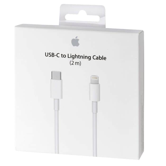 Apple Lightning - USB 2m USB A Eclairage Blanc câble de téléphone portable