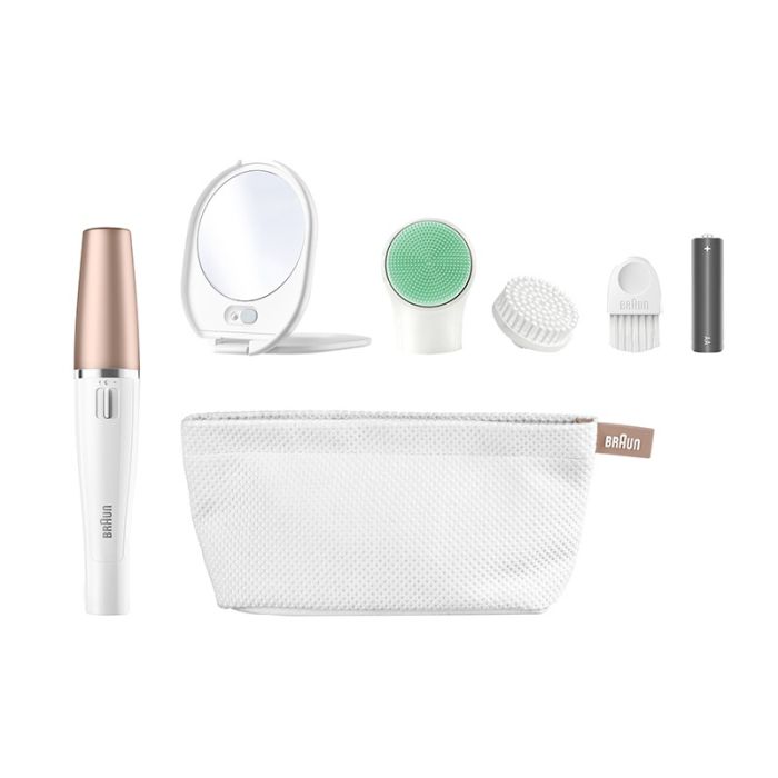 FaceSpa BRAUN kit complet Epilateur visage et brosse nettoyante