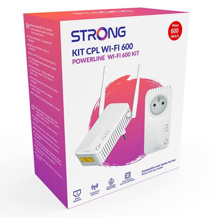 CPL DUO STRONG 2 wifi 600 - Electro Dépôt