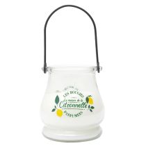 Bougie citronnelle led pot verre