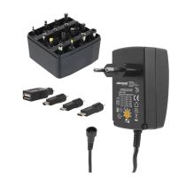 Alimentation EDENWOOD universelle 3 à 12V - 27W USB-C + 20 connecteurs