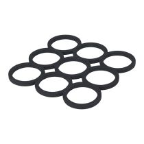 Dessous de plat silicone formes géométriques