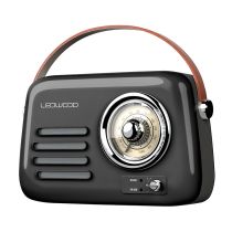 Radio LEDWOOD ALMA Vintage Noire