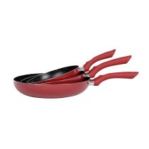 Lot de 3 poêles 20 24 28 cm