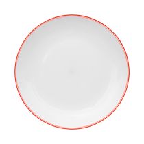 Assiette acrylique 25cm coloris rose