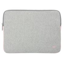 Housse pour ordinateur à mémoire de forme jusqu'à 14'' - Gris & Rose - Skin