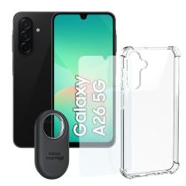 Smartphone SAMSUNG Galaxy A26 5G 128Go Noir + Coque + Verre Trempé + Tag Smartphone SAMSUNG Galaxy A26 5G 128Go Noir + Coque + Verre Trempé + Tag