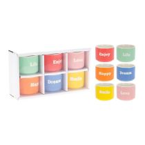 6 tasses coupelles 6cl fantaisie