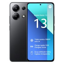 Smartphone XIAOMI Redmi Note 13 4G 128Go Noir reconditionné Grade A+