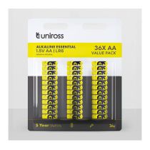 Lot de 36 piles LR06 AA UNIROSS