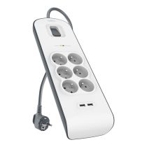 Multiprise BELKIN parafoudre x6+2 USB